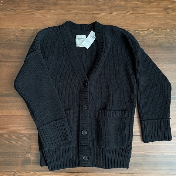 Abercrombie long-length chenille cardigan size xs - Picture 3 of 4